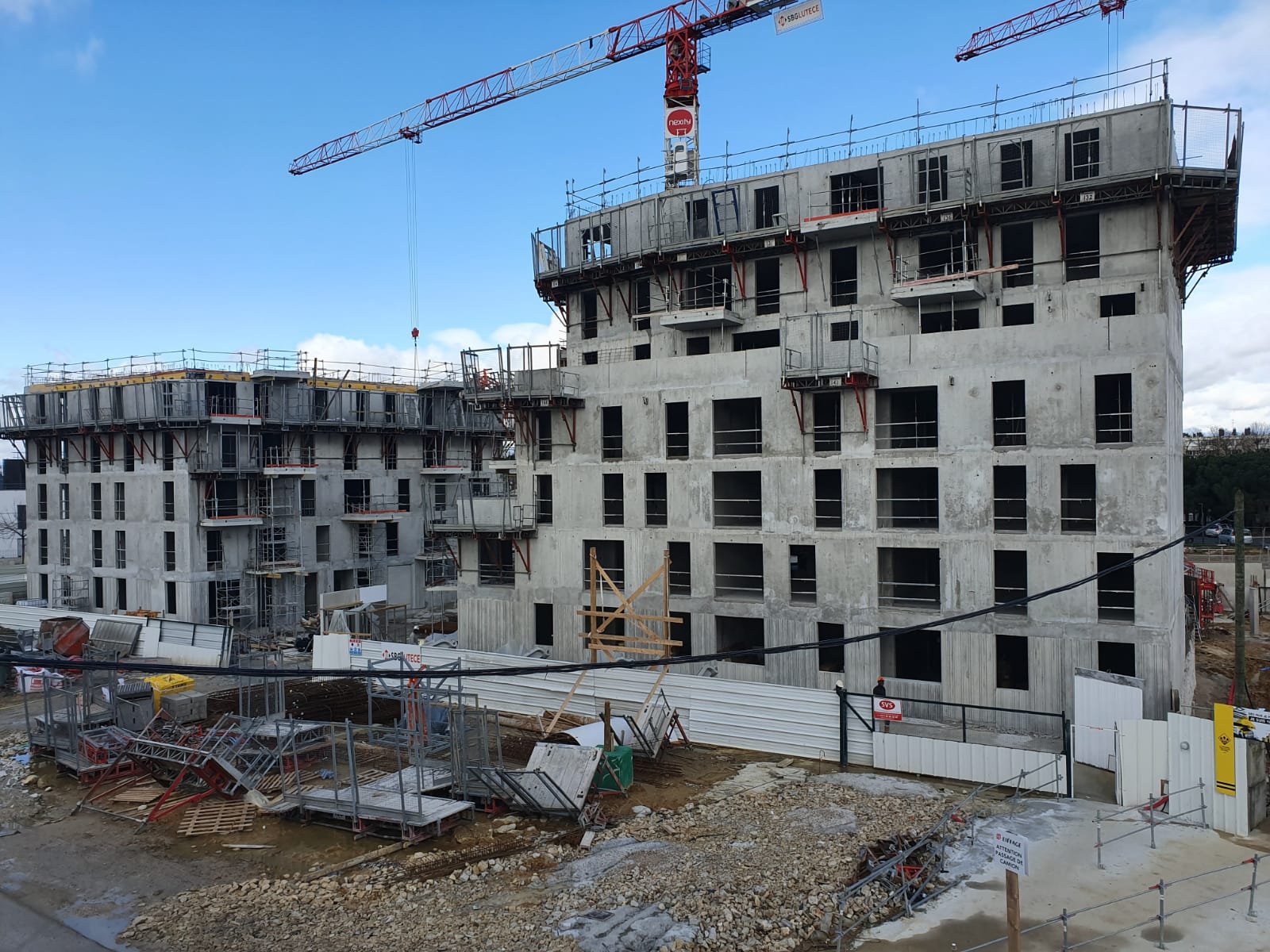 Chantier en cours — gros œuvre des logements à Chevilly-la-Rue