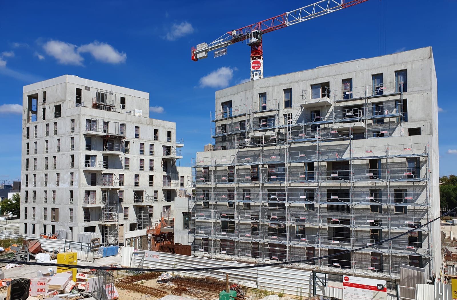 Vue d'ensemble du chantier de Chevilly-la-Rue